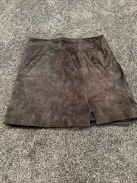 Blank NYC Dresses & Skirts - BlankNYC Gray Suede Mini Skirt With Slit
